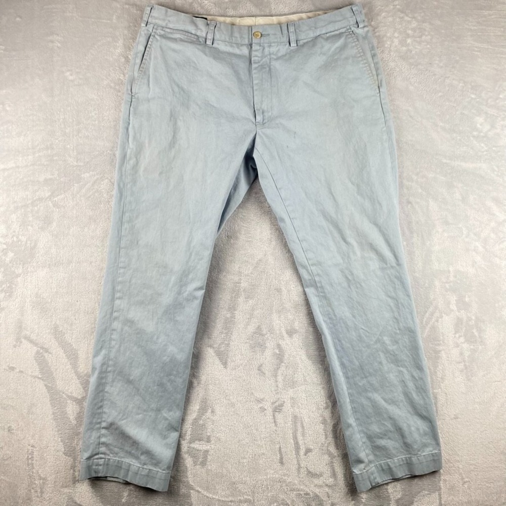 Polo Ralph Lauren Pants Mens 38x32 Blue Pastel Straight Twill Chino